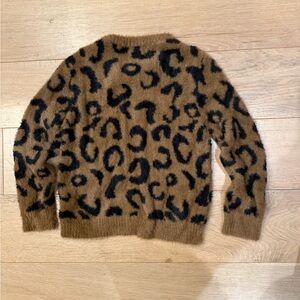 Bella Dahl Brown and Black Fuzzy Sweater